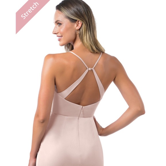 Azazie Kalea bridesmaid dress in dusty rose / pink - Picture 4 of 8